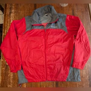 Columbia Glennaker Lake Rain Jacket Large Packable Hood Adventure Hiking Outdoor